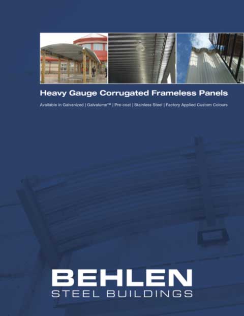 Behlen Industries - Frameless Heavy Corrugated Panels