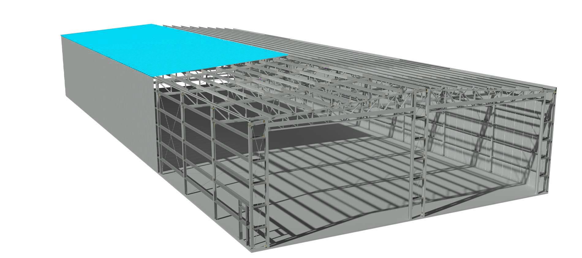 Open Web Truss System: Roof Cladding