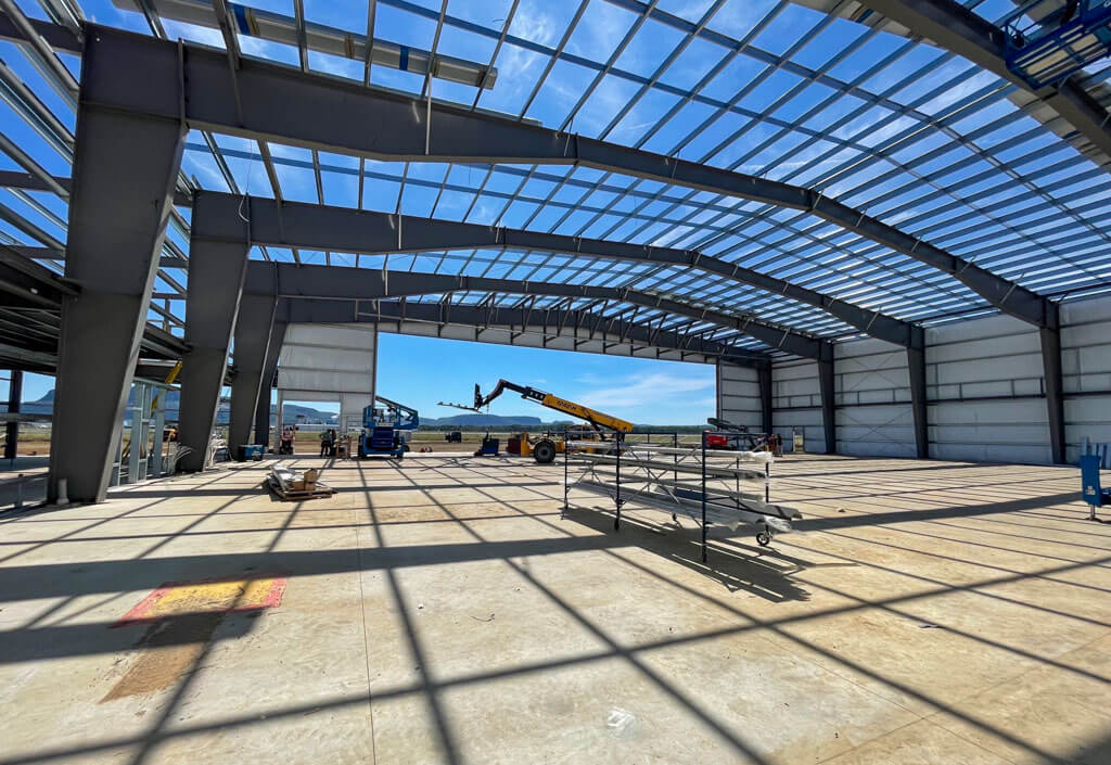 BEHLEN Steel Buildings LP: Air Bravo Hangar