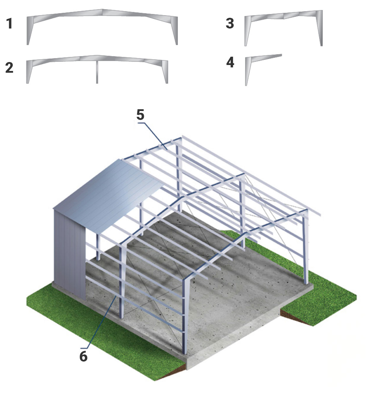 BEHLEN Steel Buildings LP: BEHLEN Rigid Frame Steel Buildings Framing 