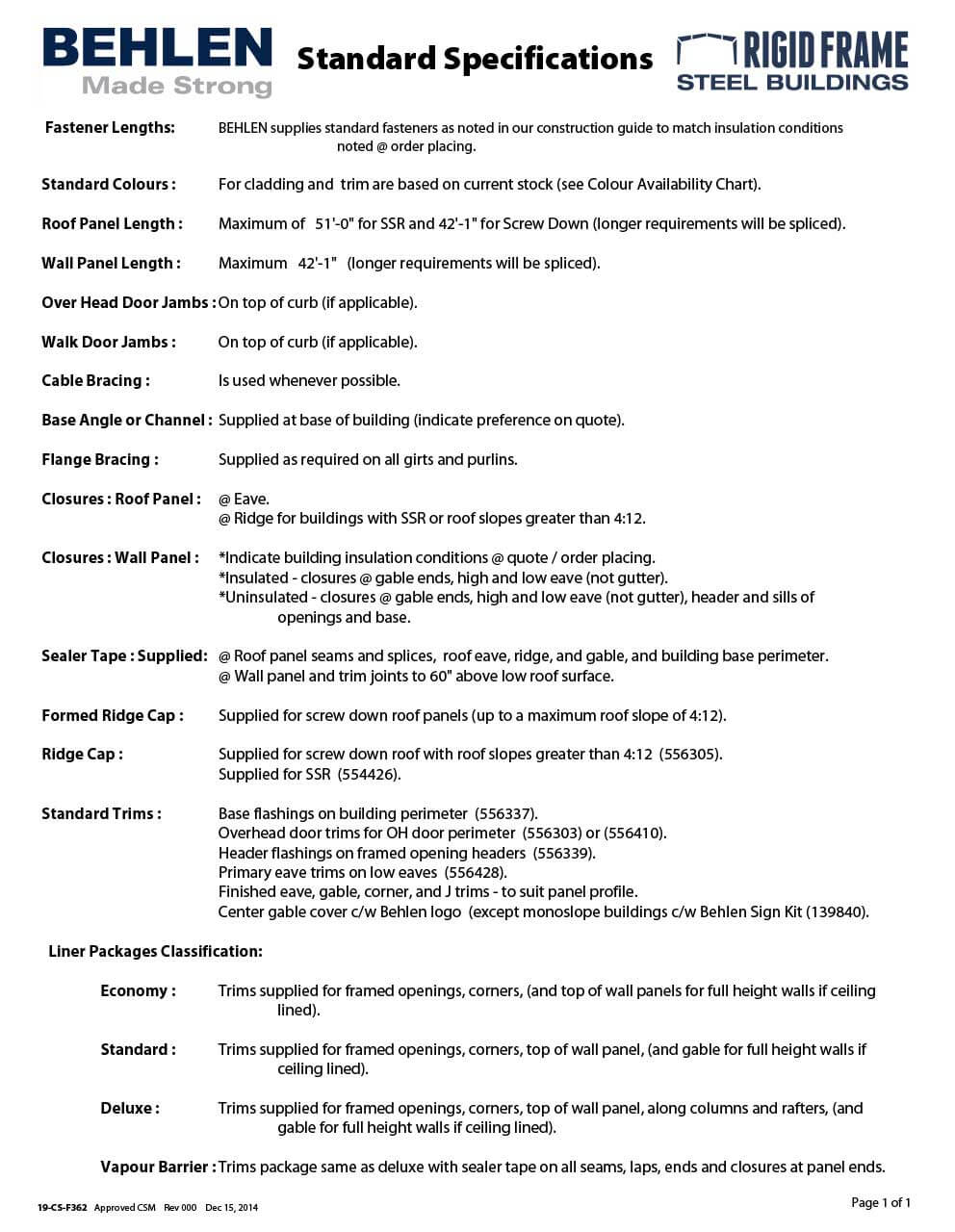 Rigid Frame Standard Specs Pdf File Preview