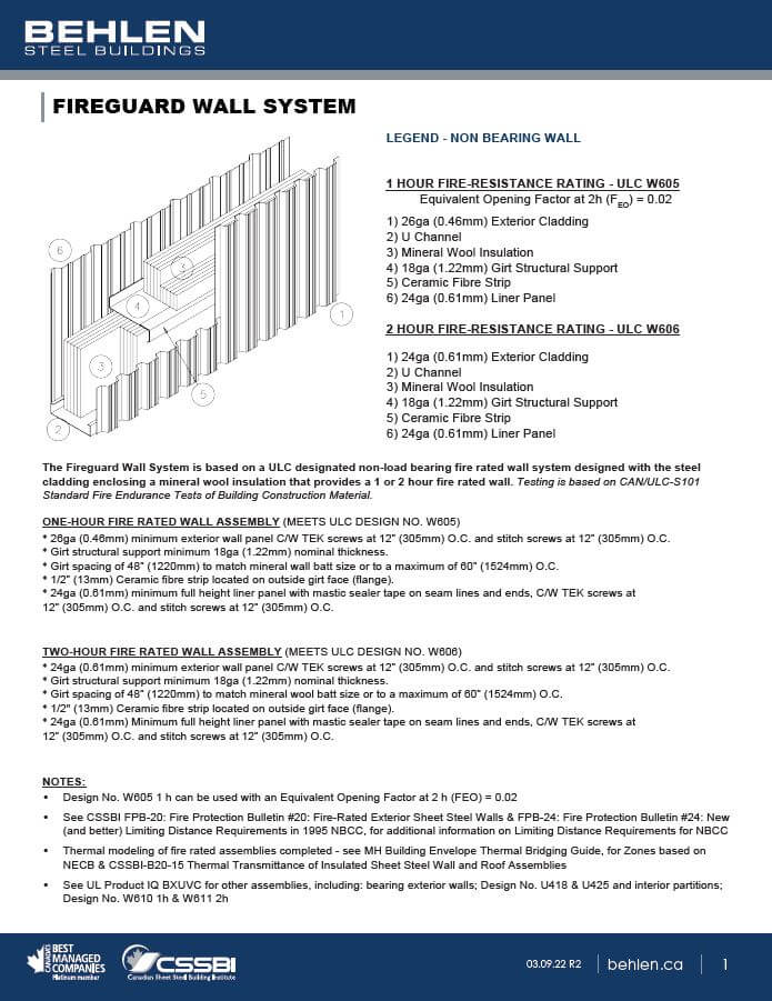 Fireguard Wall System Pdf File Preview